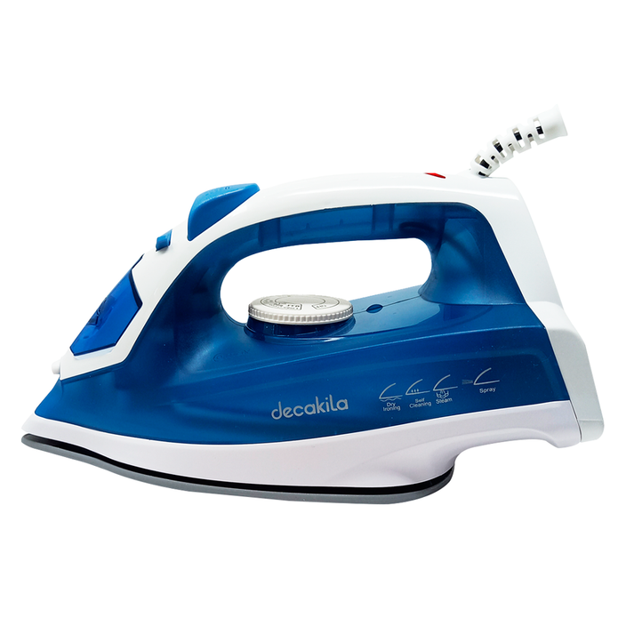 Plancha de Vapor Suela Cerámica 1100 W Azul Decakila KUEN020L