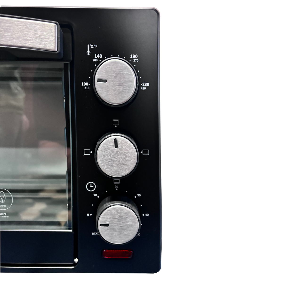 Horno Tostador Eléctrico 22 L Negro Decakila KUEV008B (Caja con 4 Piezas)