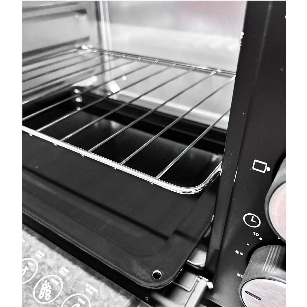 Horno Tostador Eléctrico 22 L Negro Decakila KUEV008B (Caja con 4 Piezas)