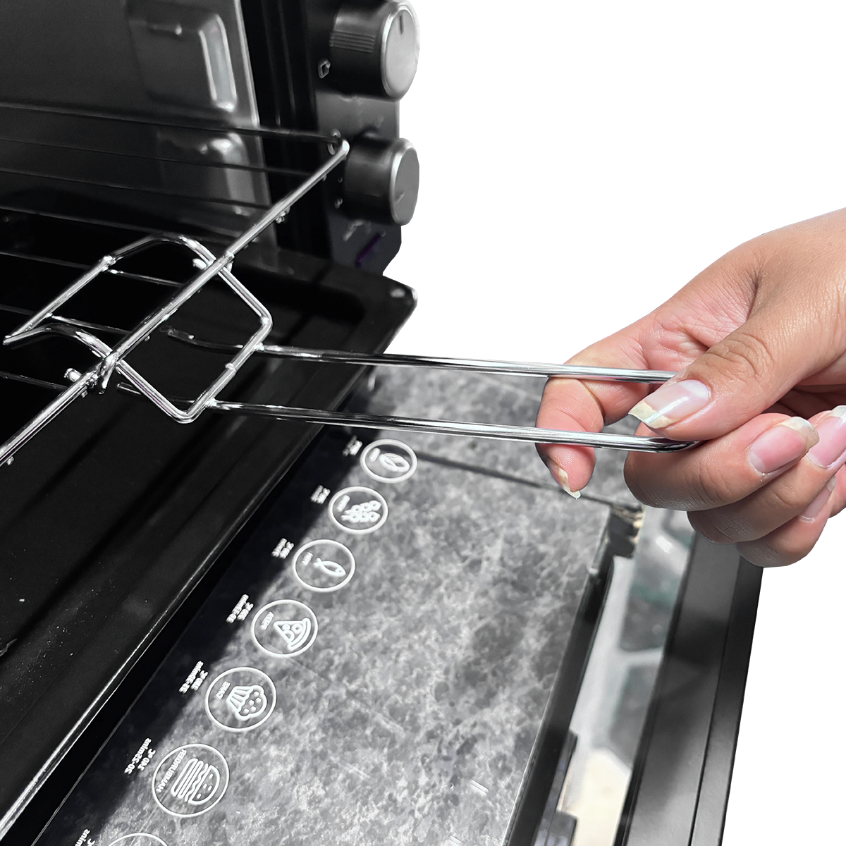 Horno Tostador Eléctrico 22 L Negro Decakila KUEV008B (Caja con 4 Piezas)