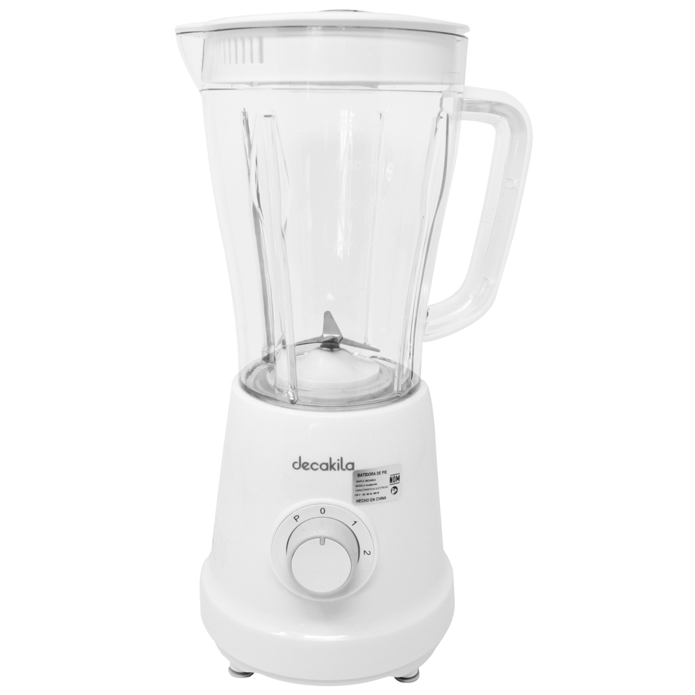Licuadora 2 Velocidades + Pulso Vaso de Plástico 500 W Blanca Decakila KUJB014W (Caja de 4 Piezas)