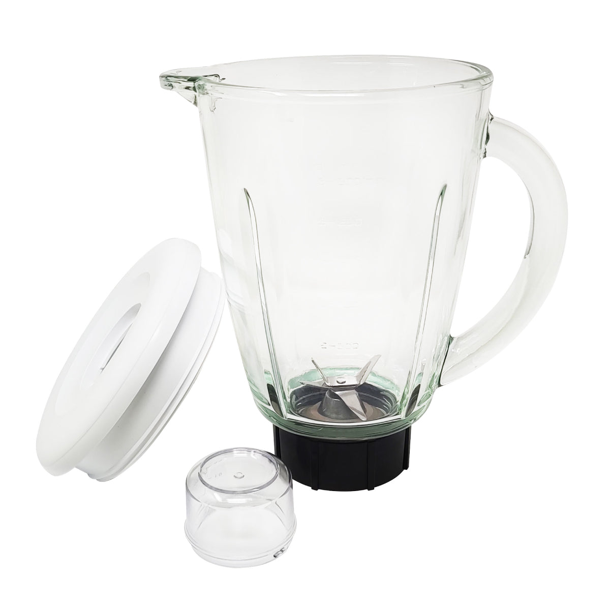 Licuadora 2 Velocidades Vaso Vidrio Blanco Decakila KUJB045W (Caja con 4 piezas)