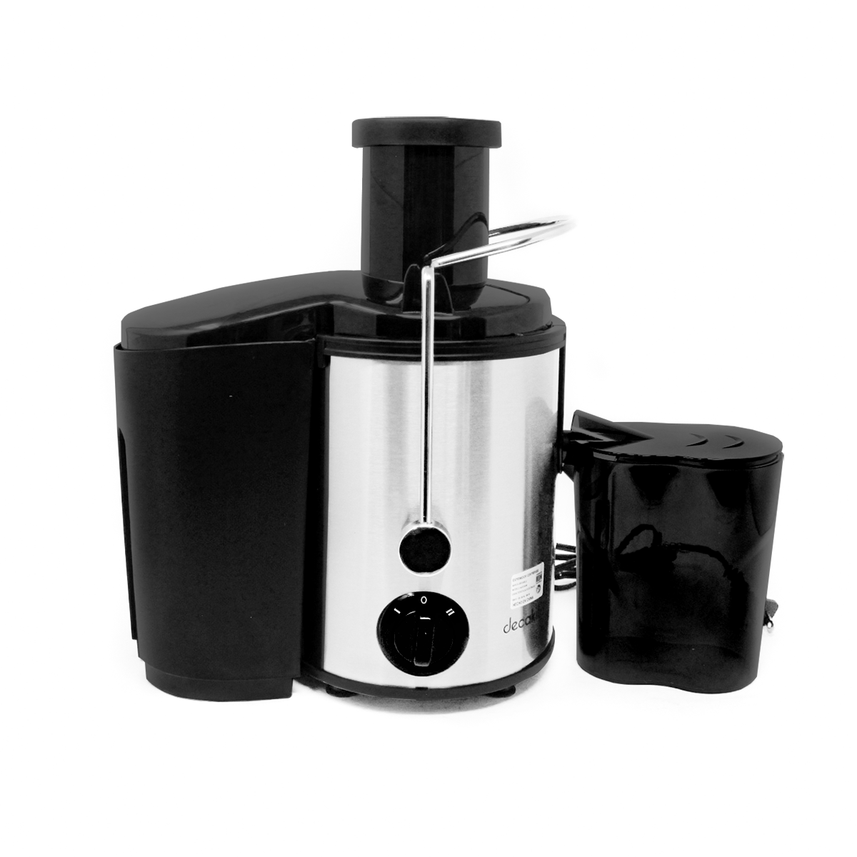 Extractor de Jugo Centrífugo Boca Ancha 350 W Decakila KUJC010B (Caja con 4 Piezas)