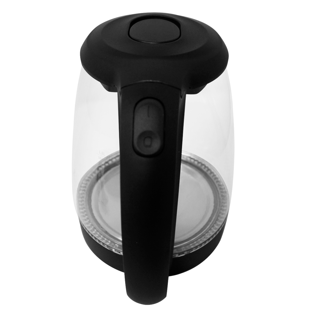 Hervidor Eléctrico 1.8 L Jarra de Vidrio Decakila KUKT018B (Caja de 6 Piezas)