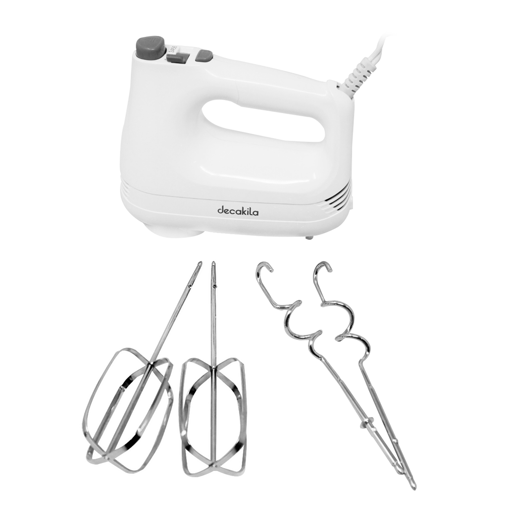 Batidora de Mano 6 Velocidades 150 W Blanca Decakila KUMX001W