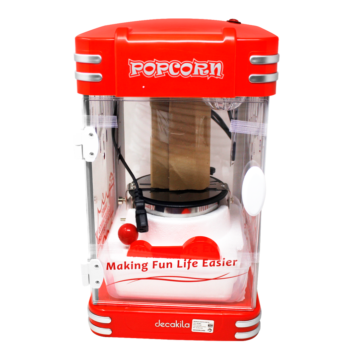 Máquina para Hacer Palomitas Tipo Cinema Roja Decakila KUTT019R (Caja con 2 Piezas)