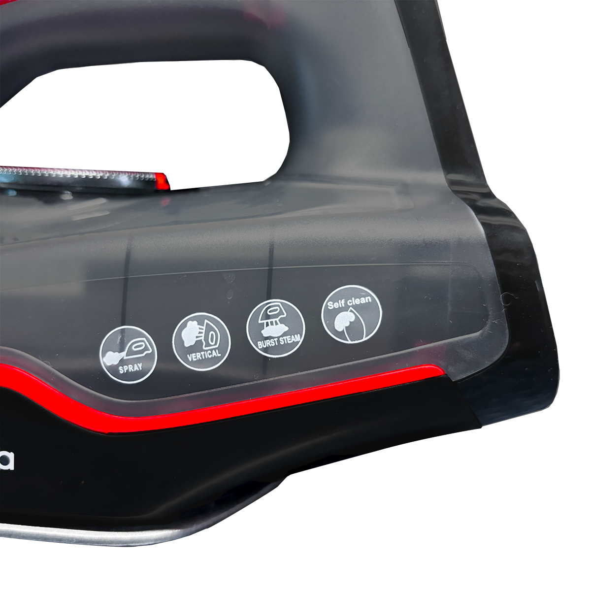 Plancha de Vapor Suela Antiadherente 1700 W Negro/Rojo Decakila KUEN001W (Caja con 10 Piezas)