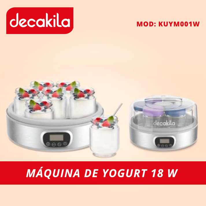 Máquina de Yogurt con 7 Envases Decakila KUYM001W