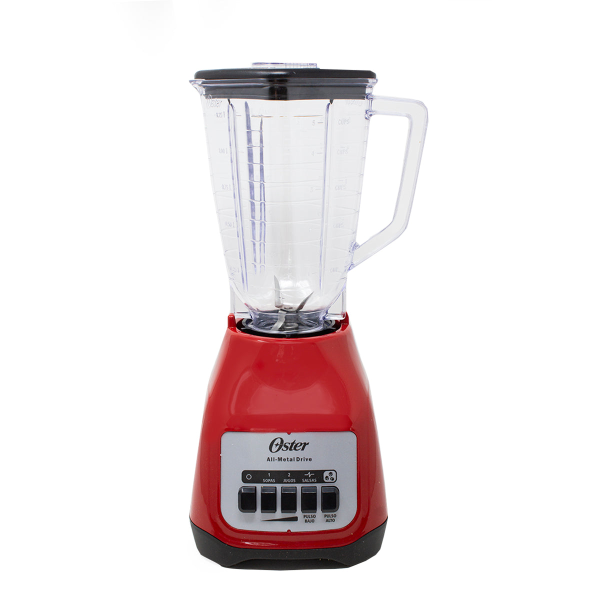 Licuadora 2 Velocidades + 2 Pulsos Vaso de Plastico Rojo Oster BLSTKAP-RPB-013 (2110248)(Caja de 4 Piezas)