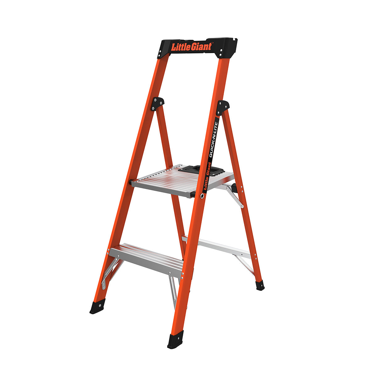Escalera de Trabajo Fibra De Vidrio 4' (1.21 m) Tipo I Quick-n-lite Little Giant 15354