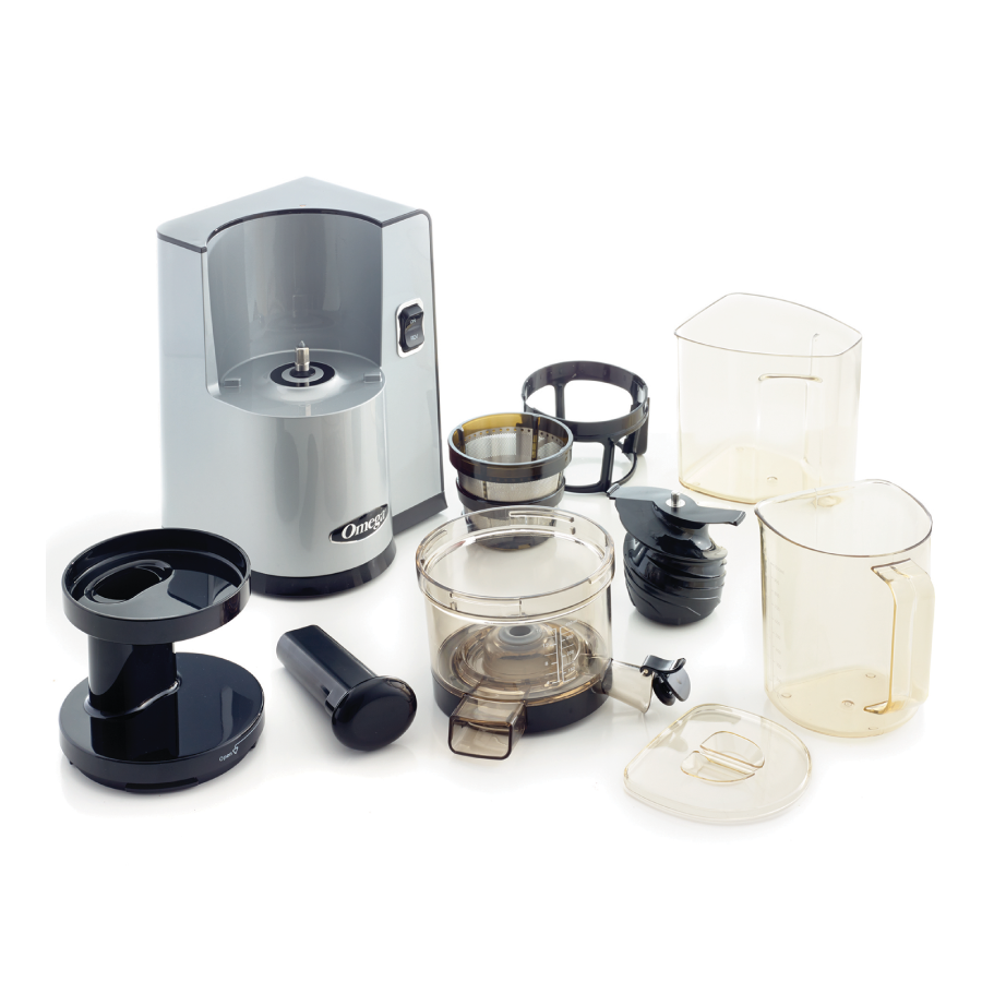 Extractor de Jugo Vertical Prensa Fría Plata Omega VSJ843QS