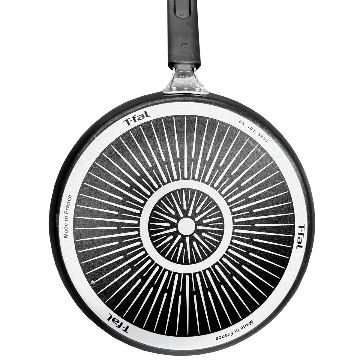 Crepera 25 cm Antiadherente Hard Titanium+ Negro T-Fal C3821082 (Caja de 10 Piezas)