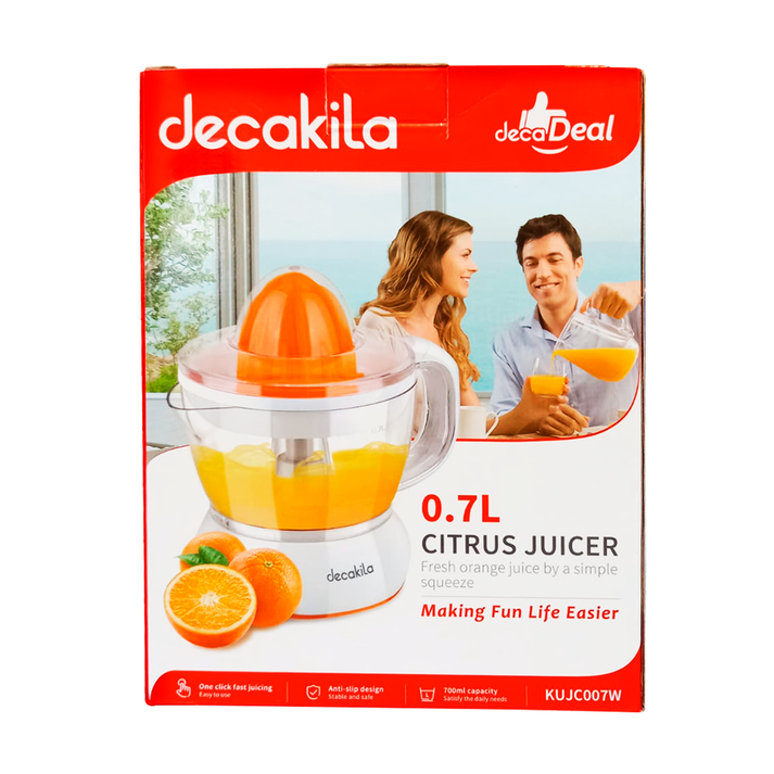 Exprimidor de Cítricos Eléctrico Reversible Blanco Decakila KUJC007W