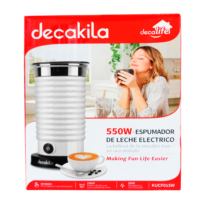 Espumador Eléctrico Automático 550 W Blanco Decakila KUCF015W