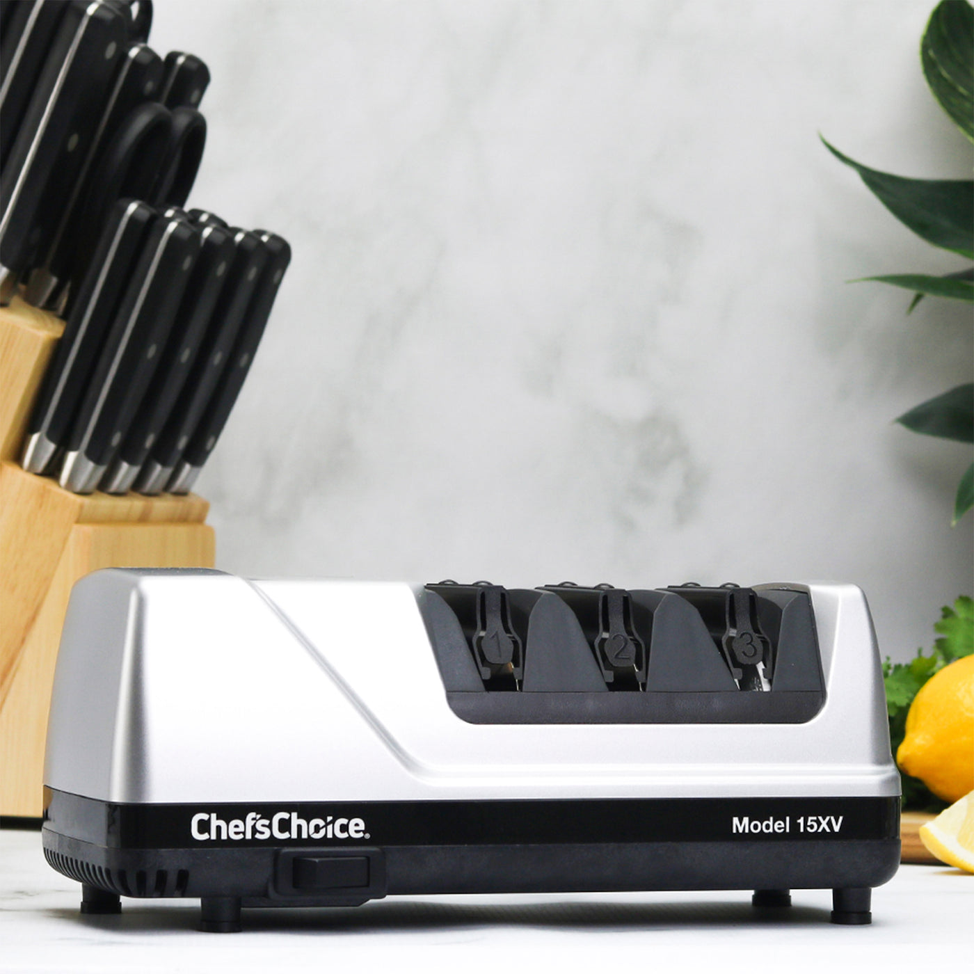 Afilador de cuchillos eléctrico profesional Chef'sChoice 15XV Paquete 4 pzas