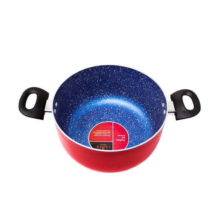 Olla 24 Cm Antiadherente Stone Azul Spider Lamex 6746-7 (Caja con 6 Piezas)
