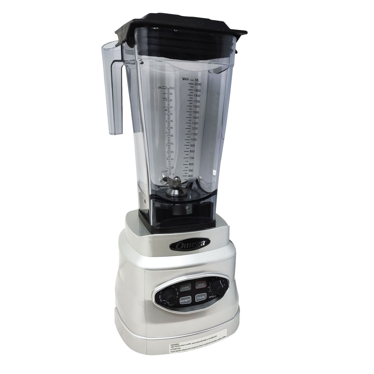 Licuadora 10 Velocidades 3 Hp con Temporizador Vaso Tritan Profesional Omega OM7560F