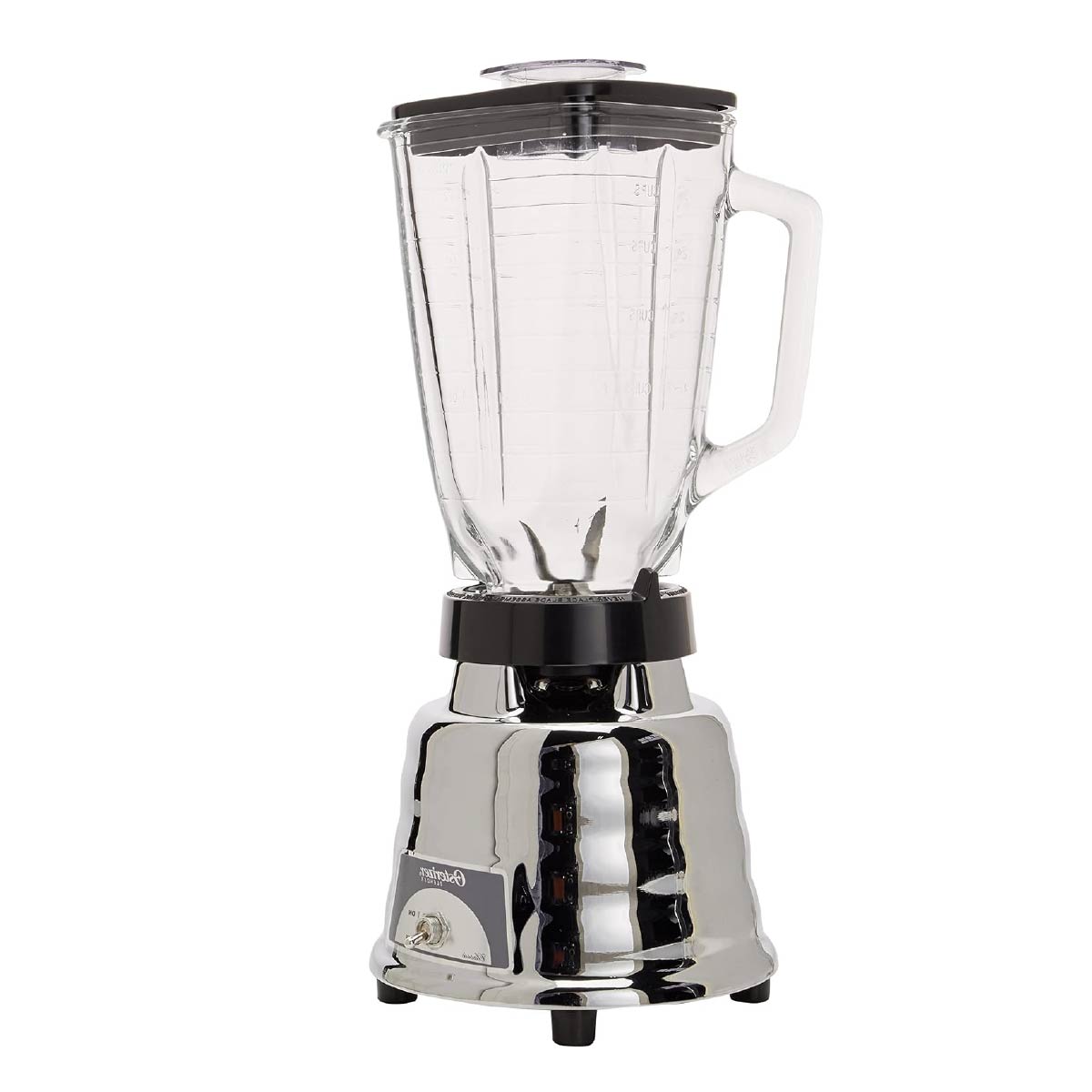 Licuadora 1 Velocidad con Vaso de Vidrio Metálica Oster 450-10