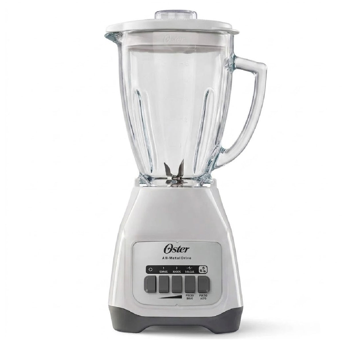 Licuadora 2 Velocidades + 2 Pulso, Vaso de Vidrio, Blanca, Oster BLSTAG-WPB-013 (2110246)