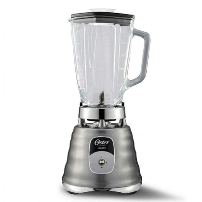 Licuadora 1 Velocidad + Pulso Vaso de Vidrio Clásica Cromo Oster BLST4127 (2114112).