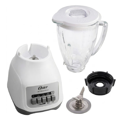 Licuadora 2 Velocidades + 2 Pulso, Vaso de Vidrio, Blanca, Oster BLSTAG-WPB-013 (2110246)