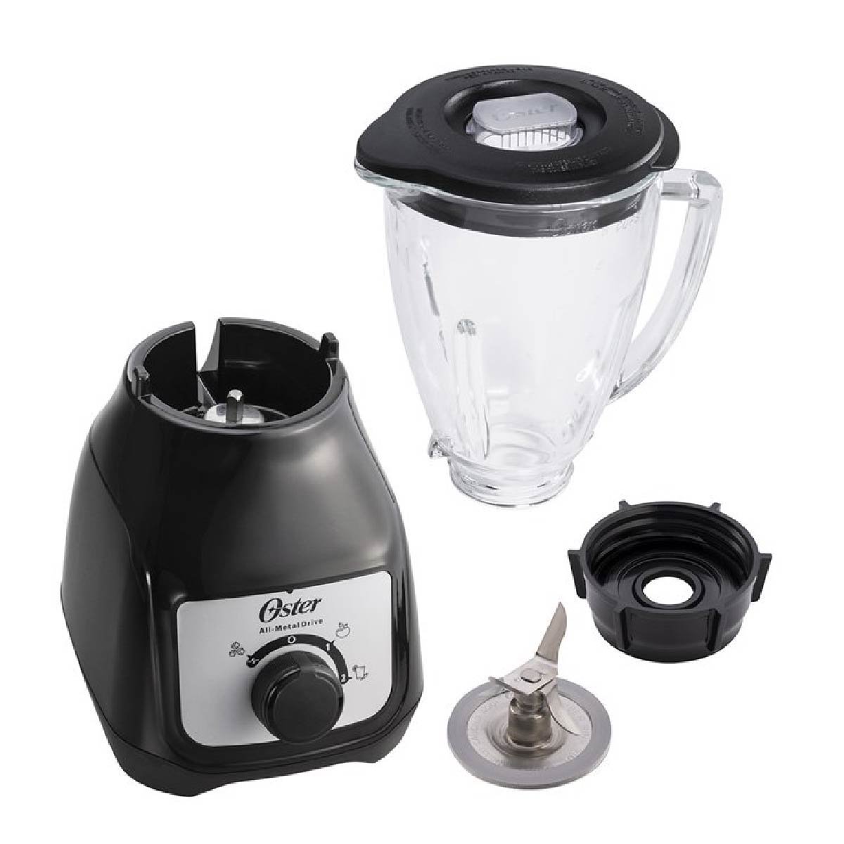Licuadora 2 Velocidades + Pulso Vaso de Plástico Oster Negra BLSTKAP-BRD-013 (2110673)