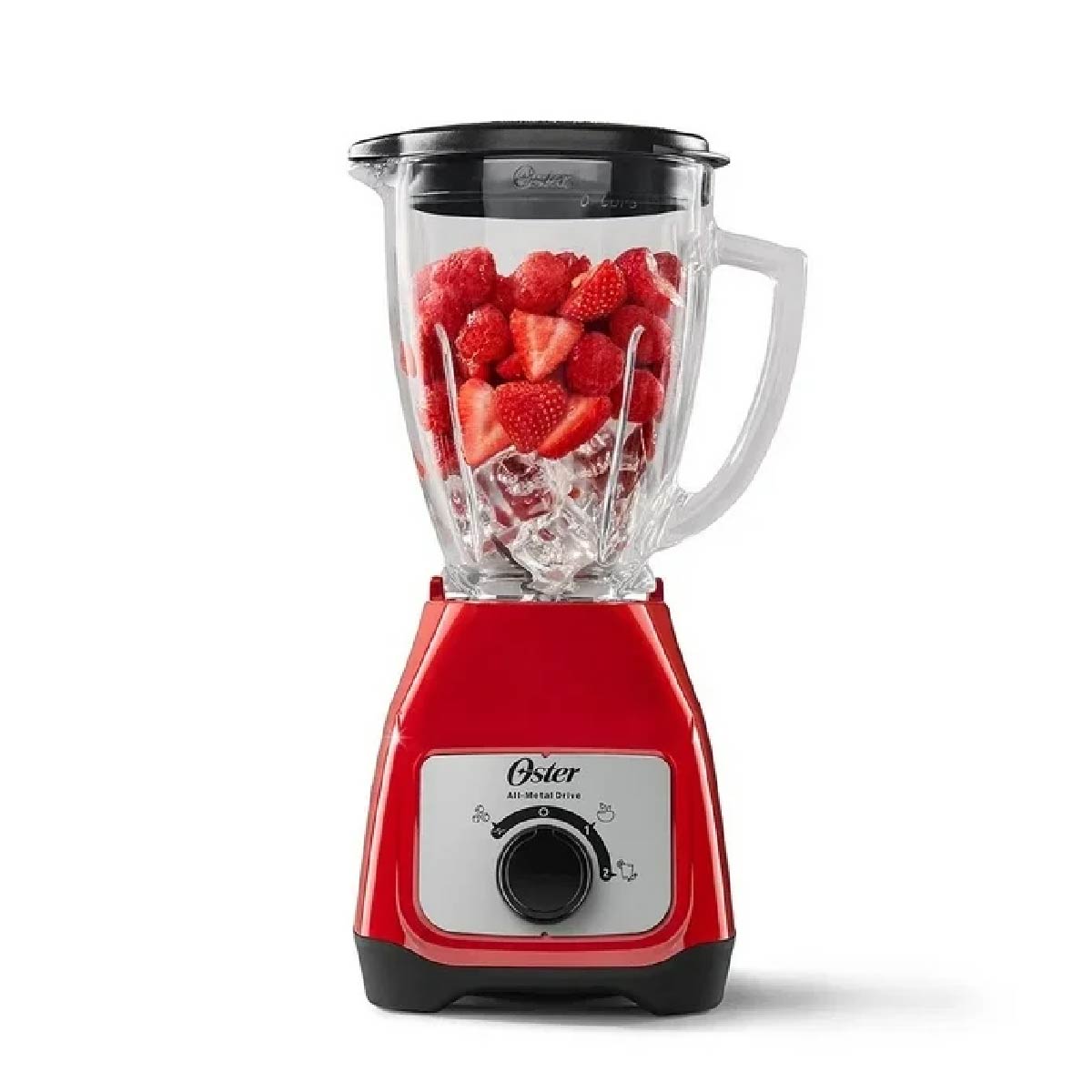 Licuadora 2 Velocidades + Pulso Vaso de Vidrio Oster Roja BLSTKAG-RRD-013 (2110250)