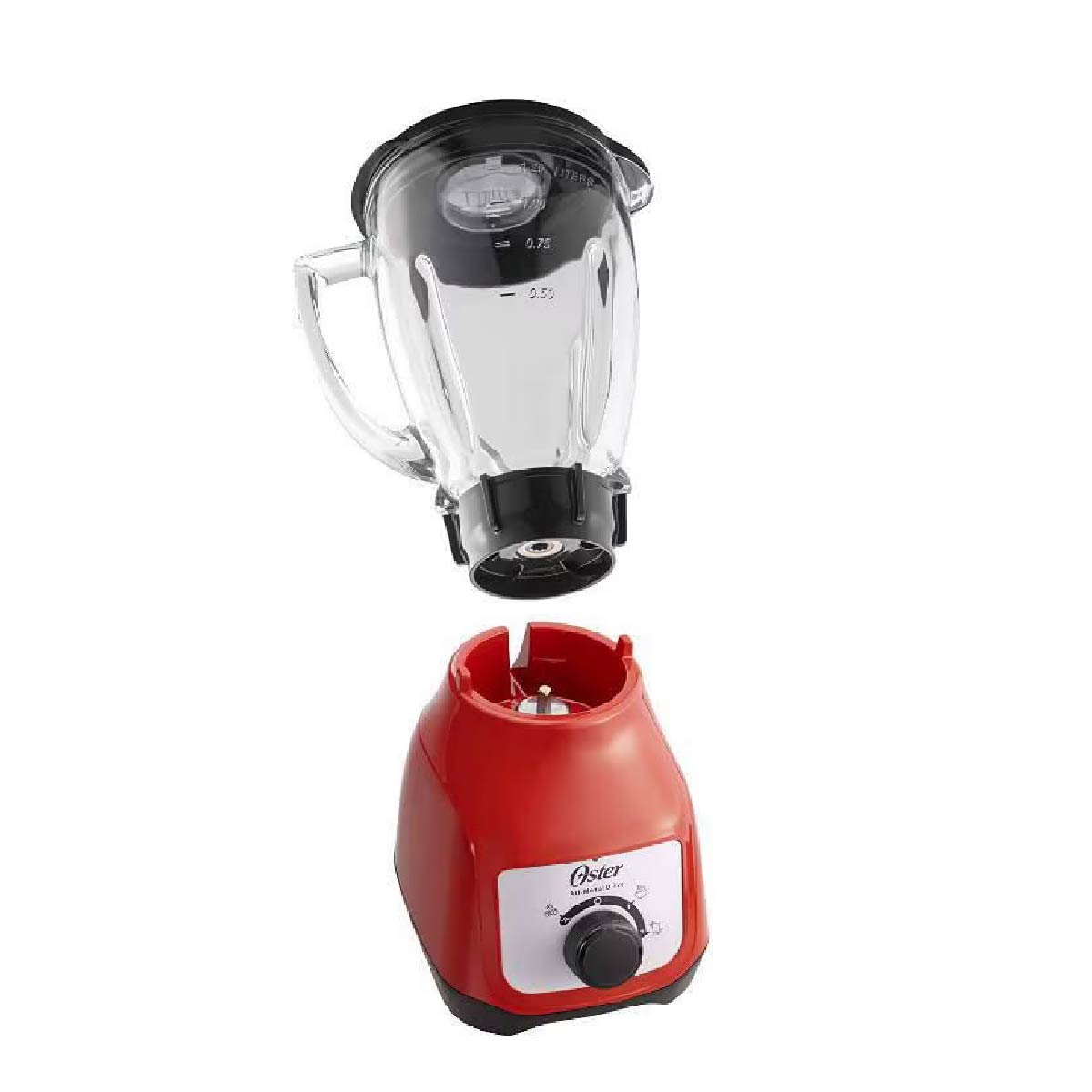 Licuadora 2 Velocidades + Pulso Vaso de Vidrio Oster Roja BLSTKAG-RRD-013 (2110250)