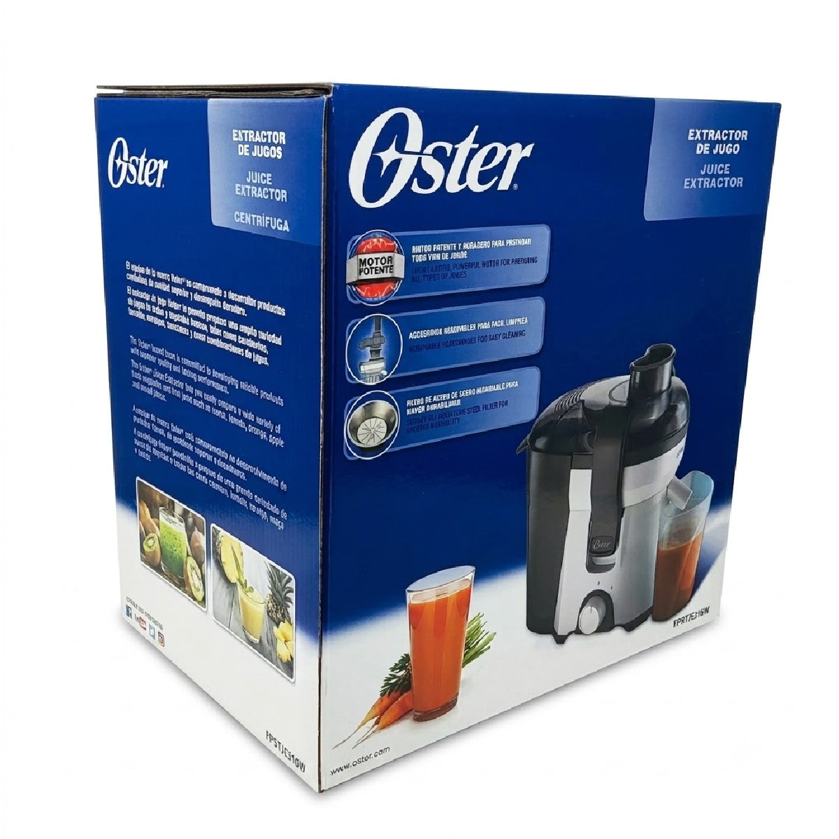 Extractor De Jugo Negro Con Blanco Oster Fpstje316w-013