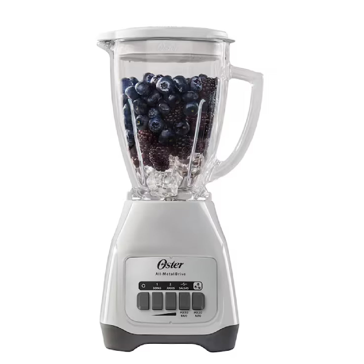 Licuadora 2 Velocidades + 2 Pulso, Vaso de Vidrio, Blanca, Oster BLSTAG-WPB-013 (2110246)