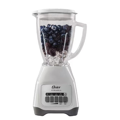 Licuadora 2 Velocidades + 2 Pulso, Vaso de Vidrio, Blanca, Oster BLSTAG-WPB-013 (2110246)