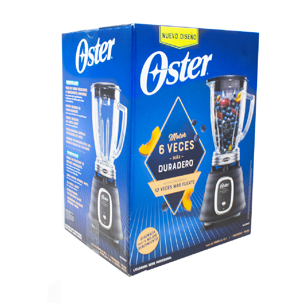 Licuadora 1 Velocidad + Pulso Vaso De Vidrio Negra Oster BLSTBPST-013 (2114099)