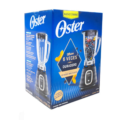 Licuadora 1 Velocidad + Pulso Vaso De Vidrio Negra Oster BLSTBPST-013 (2114099)