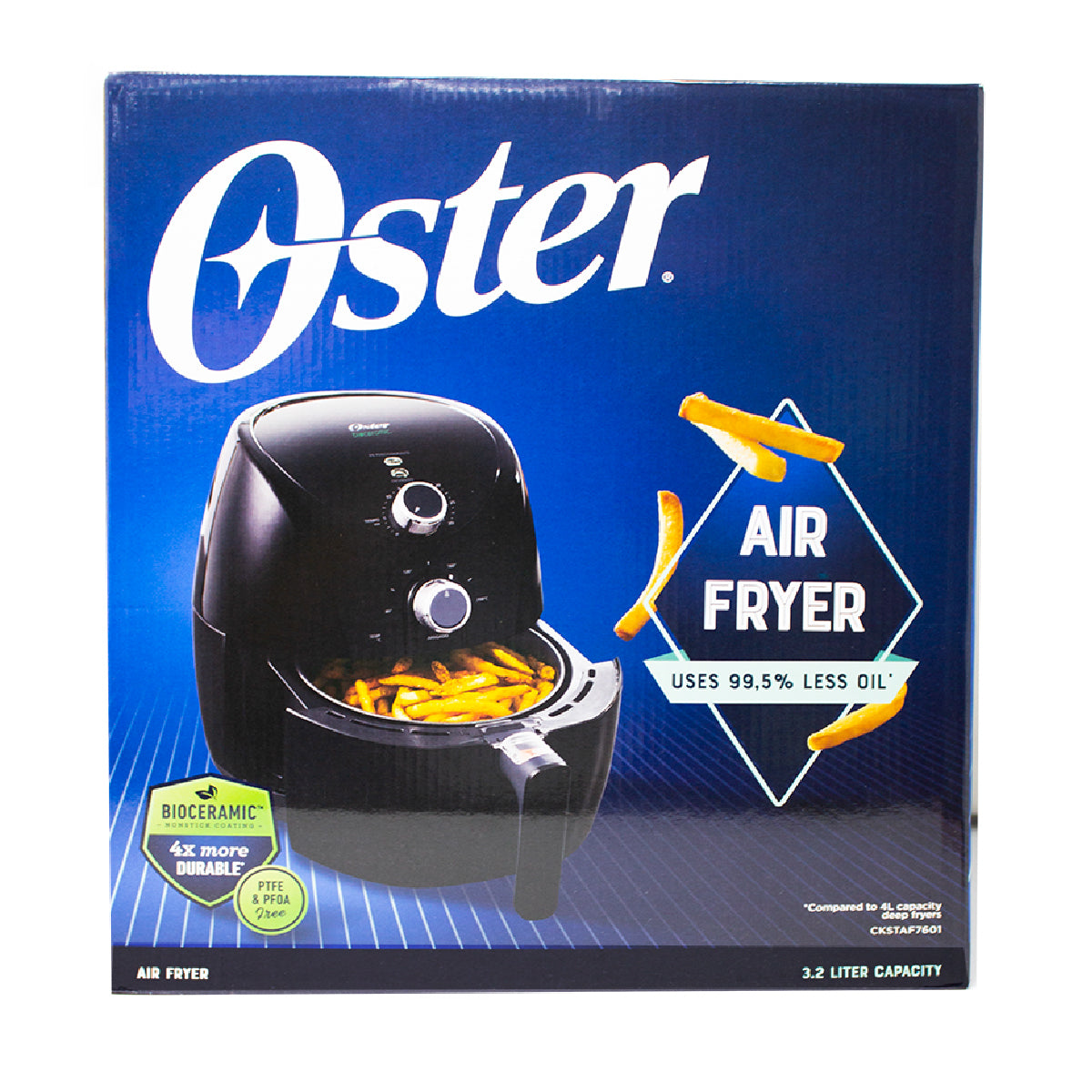 Freidora De Aire 3.2 L Bioceramic® Negra Oster® CKSTAF7601