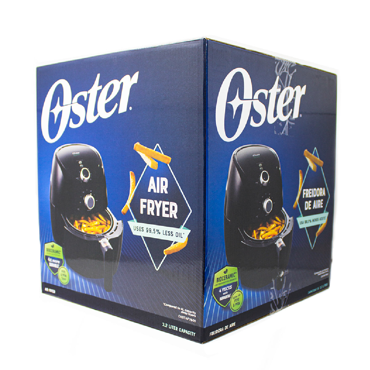 Freidora De Aire 3.2 L Bioceramic® Negra Oster® CKSTAF7601