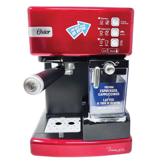 Cafetera Automatica De Expresso Prima Latte Roja Oster BVSTEM6603R-013