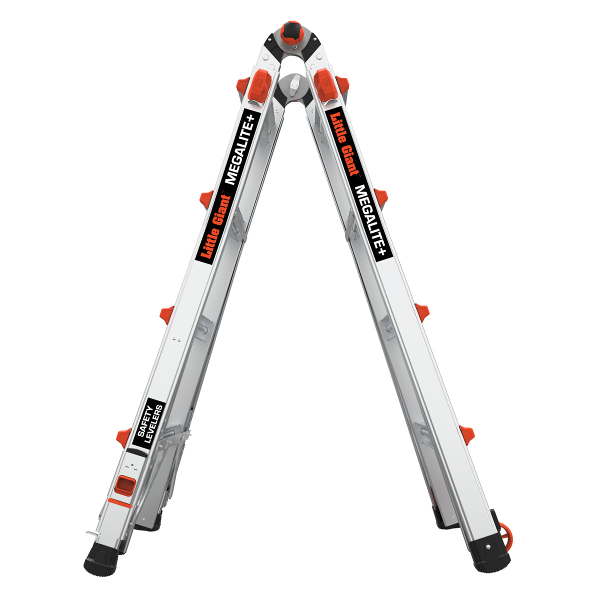 Escalera De Aluminio 17' (5.18 m) Tipo I A con Niveladores Megalite+ Little Giant 11537