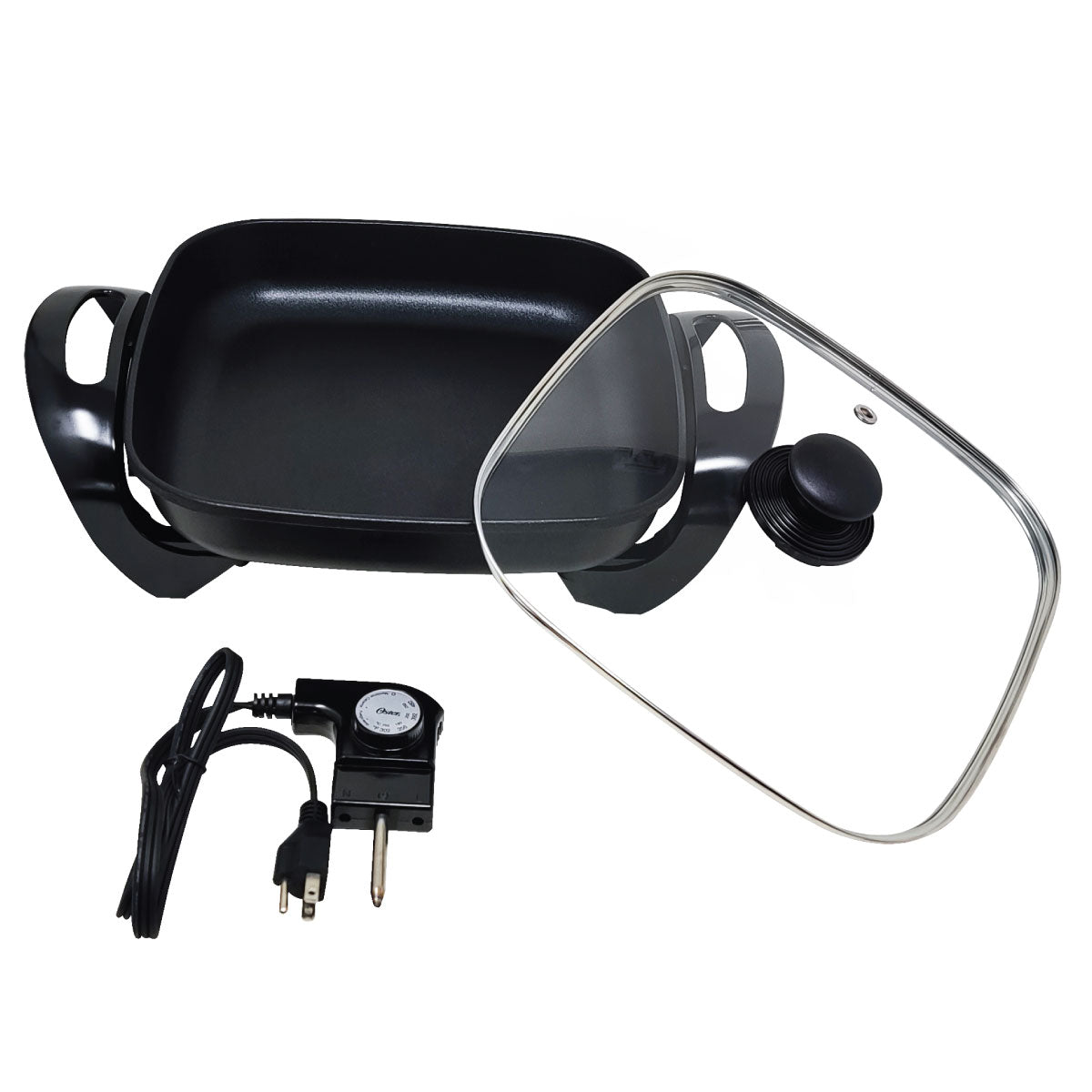 Sartén Electrico Antiadherente Tapa Vidrio Oster CKSTSK1712B