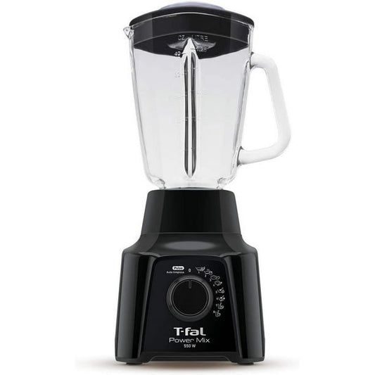 Licuadora 8 Velocidades Vaso de Vidrio 1.25 L Power Mix Negro T-fal LN2898MX