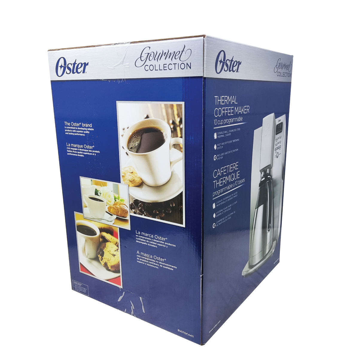 Cafetera Programable 10 Tazas Jarra de Acero Inoxidable Oster Bvstdc4411-013 (Paquete de 2 Piezas)