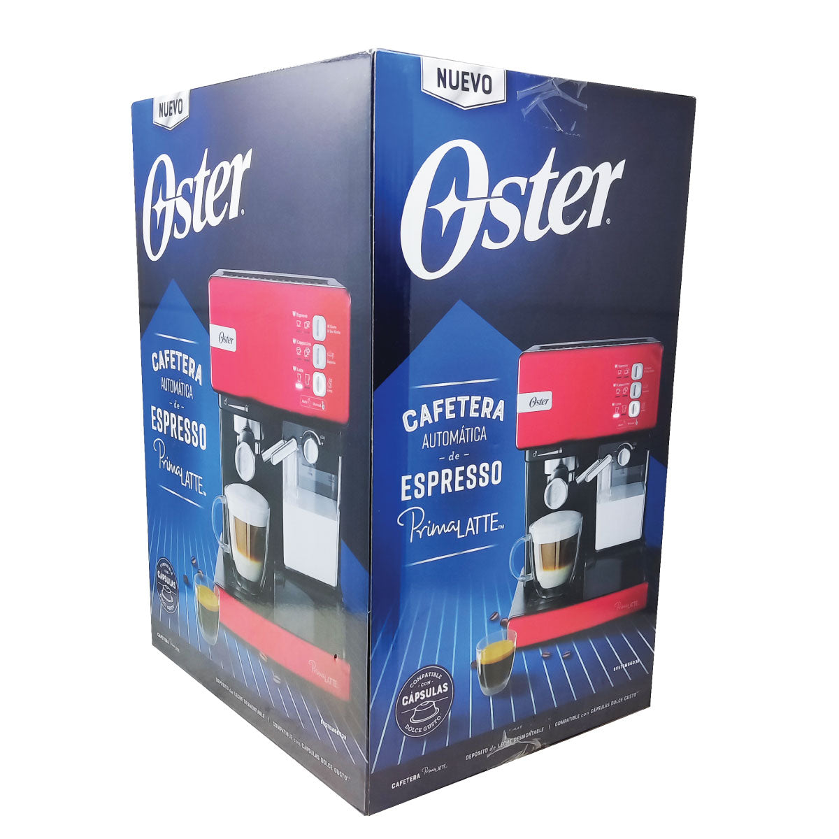 Cafetera Automatica De Expresso Prima Latte Roja Oster BVSTEM6603R-013 (Paquete de 2 Piezas)