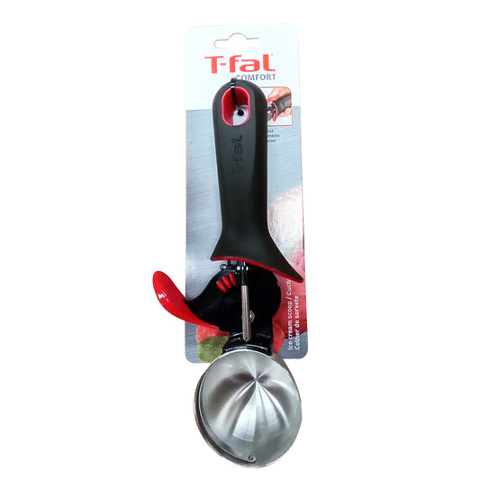 Cuchara para Helado Acero Inoxidable Comfort T-FAL K1140984 (Caja con 6 Piezas)