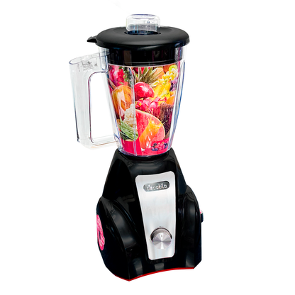 Licuadora 2 Velocidades Vaso de Plástico 1.5 L Inalámbrica con Batería Recargable Negro Decakila KUJB051B (Caja de 4 Piezas)