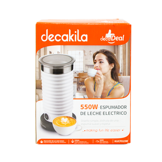 Espumador Eléctrico Automático 550 W Blanco Decakila KUCF015W (Caja con 30 Piezas)