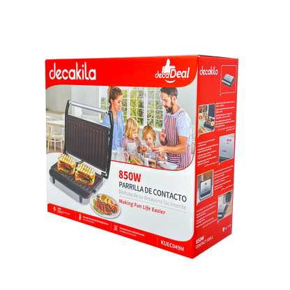 Parrilla asador dos rebanadas, acero Decakila KUEC049M