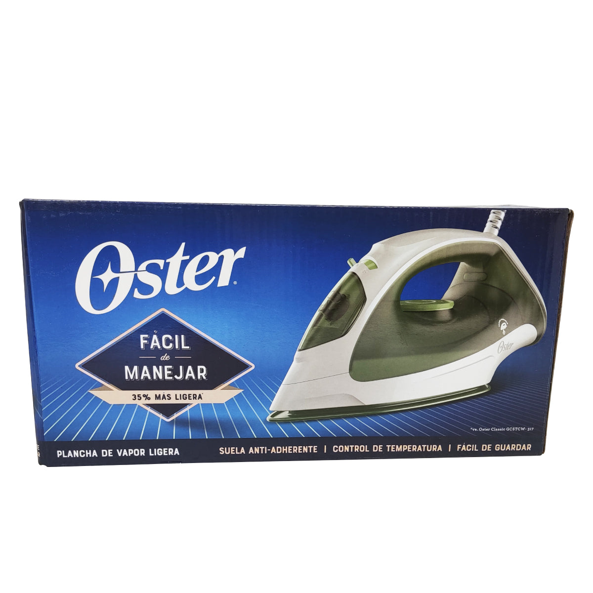 Plancha De Vapor Suela Antiadherente Verde Oster GCSTBS3803-013 (2122070) (Caja de 10 Piezas)