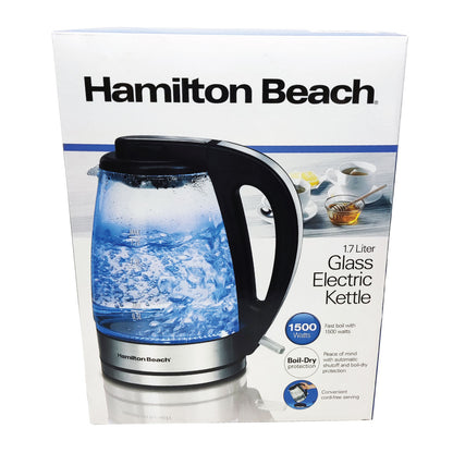 Hervidor de Agua 1.7 L con Iluminación Hamilton Beach 40865