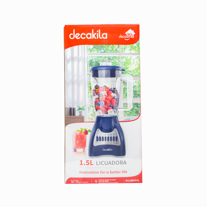 Licuadora 10 Velocidades Vaso de Plástico Azul Decakila KUJB044L