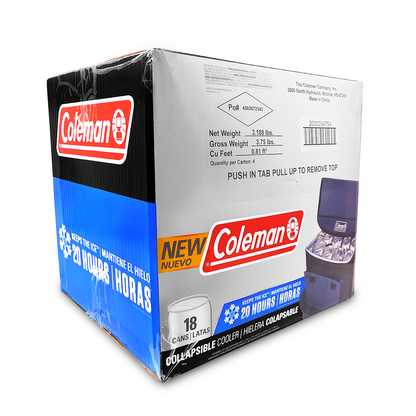 Hielera Flexible 18 Latas Azul/Negro Coleman 2000034754