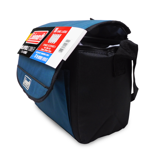 Hielera Flexible 18 Latas Azul/Negro Coleman 2000034754 (Caja de 4 Piezas)
